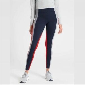 EUC Athleta Crest Colorblock Tights